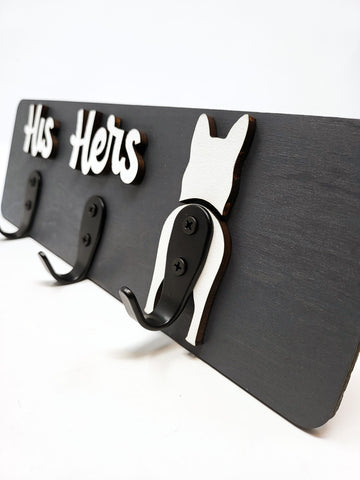 Him, Her & Dog - Coat & Leash Holder